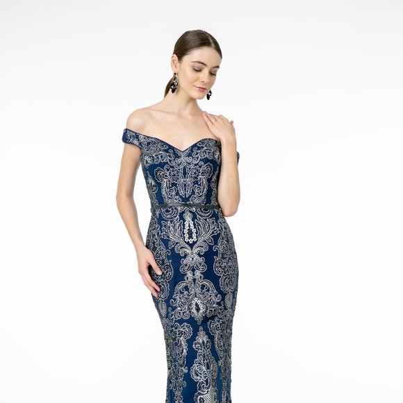 NEW LONG MERMAID SLEEVELESS DRESS WITH CUT-AWAY SHOULDERS AND ZIPPER BACK GL2922